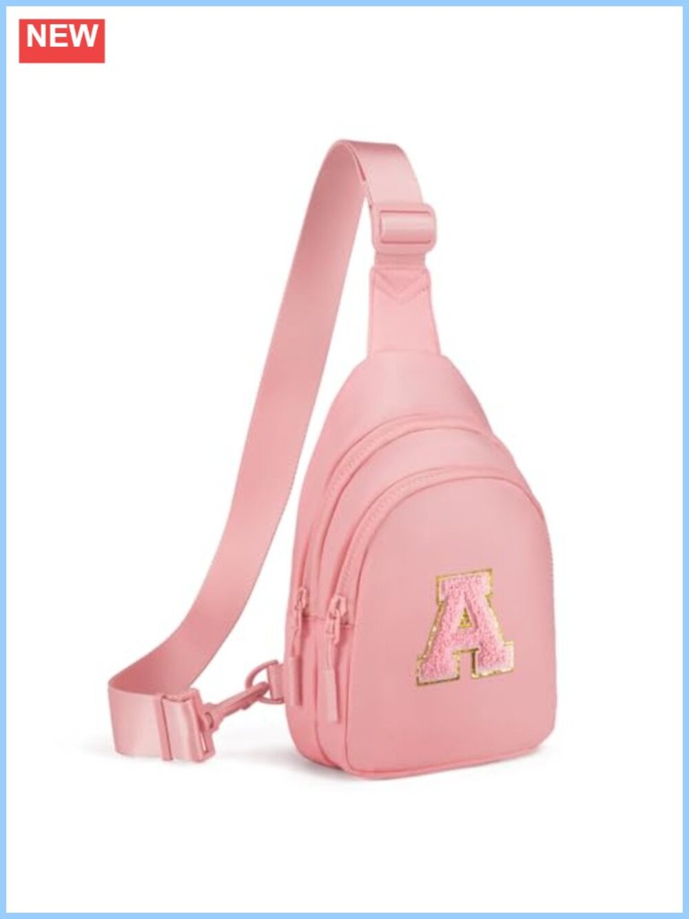 Small Initial Sling Bag Crossbody Fanny Pack for Girls & Women Gift